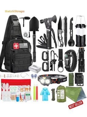 294 Pc Survival Kit Emergency First Aid Gear Molle Nylon Camping Hiking